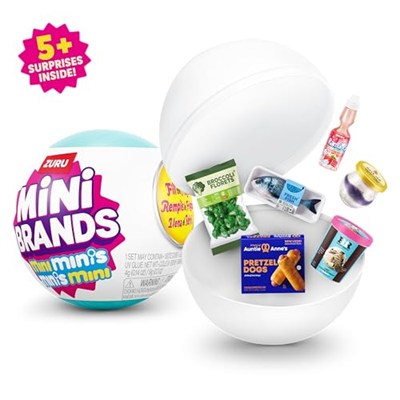 Mini Brands Buzdolabı Mini Mini Serisi 1 Kapsül ZURU, Koleksiyon Minyatür Oyuncak,