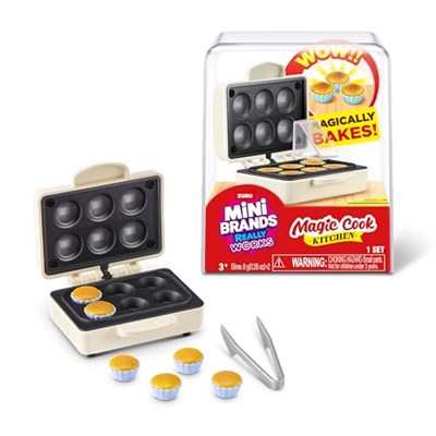 Mini Brands Really Works Magic Cook Mutfak Kapsülü Serisi 1 (Cup Cake Maker) ZURU, Minyatür Gerçek Çalışma Mutfak Aletleri, 3+ Çocuk, Gençler ve Yetişkinler için Yenilemeyen Koleksiyon Gizemli Oyuncak