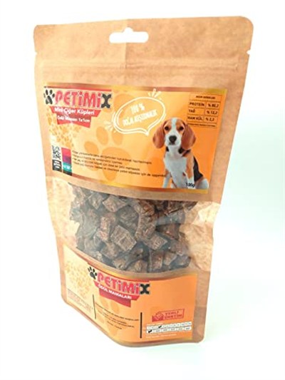 Mini Ciğer Küpleri 100g Köpek Ödül Maması