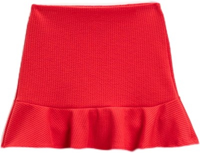 Mini Etek Fırfırlı Beli Lastikli