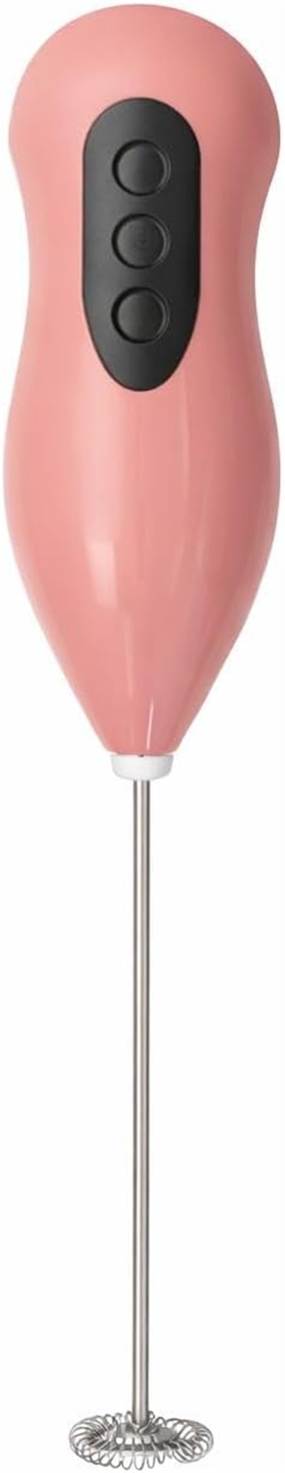 Mini Mikser, Pembe, El Tipi Süt Köpürtücü, 3 Hız Ayarlı, Paslanmaz Çelik Çırpıcı Başlıklı, Kahve ve Yumurta Çırpma için