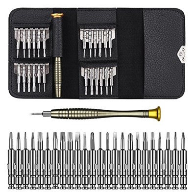 Mini tornavida seti, 25i 1 arada, hassas mıknatıslanabilir, değiştirilebilir uçlar, tornavida kiti, onarım seti, cep telefonu, iPhone, dizüstü bilgisayar, bilgisayar, tablet, gözlük ve diğer elektron