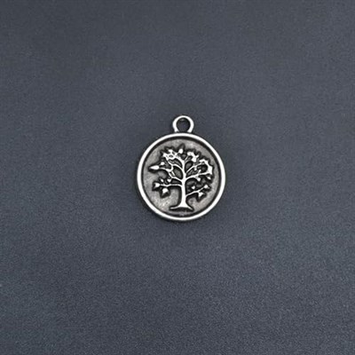 Minimal Hayat Ağacı Örme Zincir Kolye - Gümüş Kaplama - Erkek Kadın Kolye - No:1515