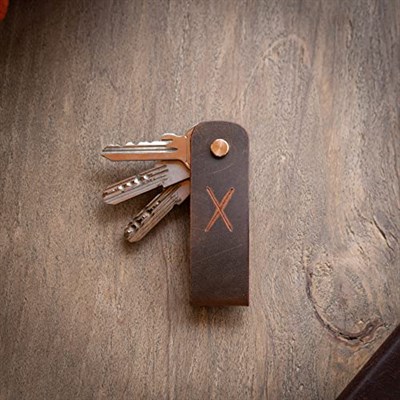 minimal X Uzun Anahtarlık, Hakiki Deri Anahtarlık, Kolay Kullanım ve Çizilmelere Karşı Önleyici, Minimalist Şık Tasarım