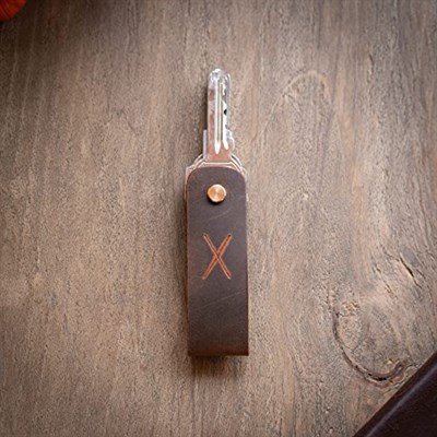minimal X Uzun Anahtarlık, Hakiki Deri Anahtarlık, Kolay Kullanım ve Çizilmelere Karşı Önleyici, Minimalist Şık Tasarım