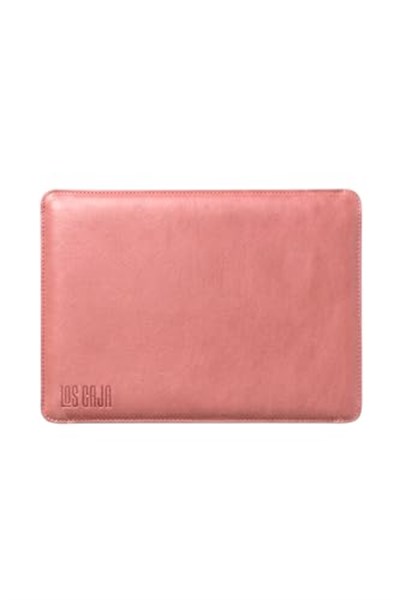 Minimalist 13 İnç Laptop Kılıfı, Vegan Deri, Su İtici Özellikli, Bilgisayar Notebook Laptop Çantası (Toz Pembe, 13 İnç) - Seçenekler: 13 İnç, 14 İnç, 16 İnç