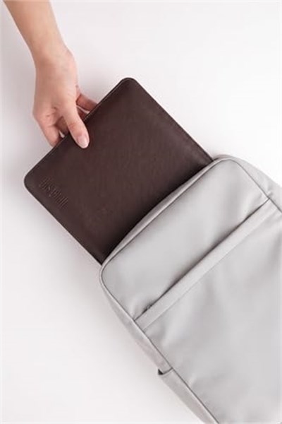 Minimalist 14 Inç Laptop Kılıfı, Vegan Deri, Su Itici Özellikli, Bilgisayar Notebook Laptop Çantası (Acı Kahve, 14 İnç) - Seçenekler: 13 İnç, 14 İnç, 16 İnç