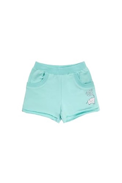 Mint Kız Çocuk İki İplik Fil Baskılı Şort