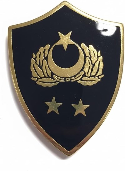 Minyatür Rütbe Subay Sağlık Sınıfı - Yarbay Rütbe (Siyah Zemin JANDARMA)