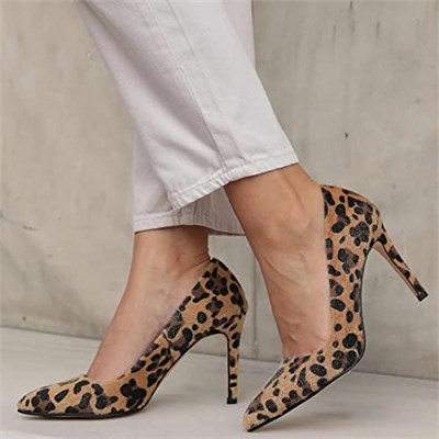 Mio Gusto Basic Leopar Desen Stiletto