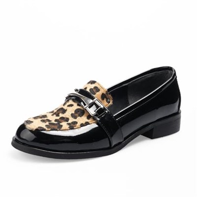 Mio Gusto Bernice Leopar Oxford Ayakkabı