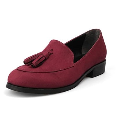 Mio Gusto Iris Bordo Süet Oxford Ayakkabı
