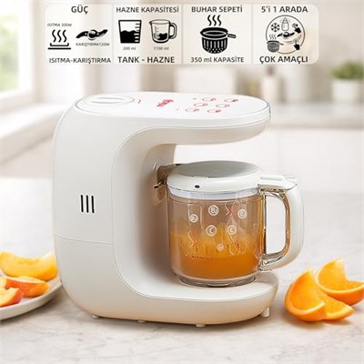 Mioji Baby Mix1 Çok Fonksiyonlu Mikser Bebek Maması Buharlı Pişirici