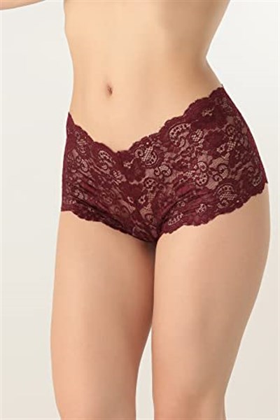 Miorre Dantel Hipster Külot -905 BORDO M-L