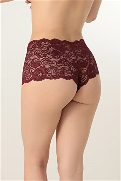 Miorre Dantel Hipster Külot -905 BORDO M-L