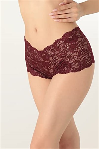 Miorre Dantel Hipster Külot -905 BORDO M-L