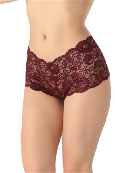 Miorre Dantel Hipster Külot -905 BORDO S-M