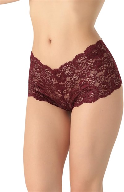 Miorre Dantel Hipster Külot -905 BORDO S-M