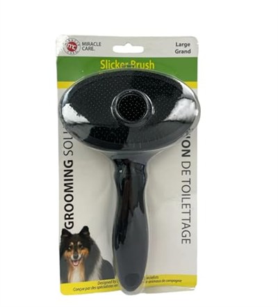 Miracle Care Slicker köpek fırçası, büyük, siyah