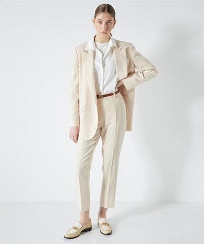 Miss İpekyol Kadın Çizgi Desen Uzun Blazer