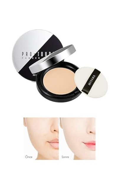 MISSHA Pürüzsüz Görünüm Sağlayan Kompakt Pudra Pro-Touch Powder Pact SPF25 No.23