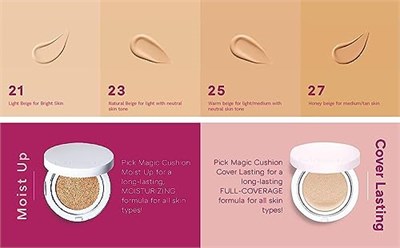 MISSHA Yüksek Kapatıcı Yarı Mat SPF50+ PA+++ Fondöten 15g Magic Cushion Cover Lasting No.23