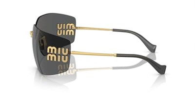 Miu Miu Metal Güneş Gözlüğü, MU-54YS-5AK-5S0, Gold, Kadın