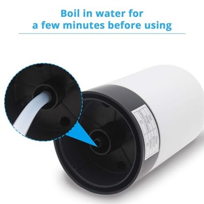 MJIYA 2,5 litre su sebili, Dağıtıcı De Agua para Botellon, evrensel su şişesi pompası, şalterli ve USB, kamp, mutfak, atölye, garaj için (beyaz)