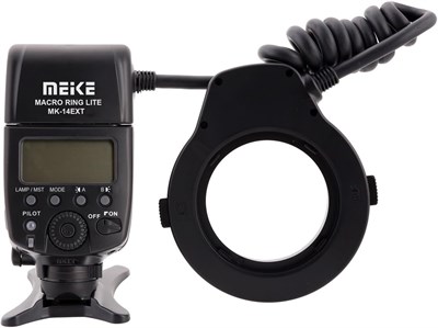 MK-14EXT Makro i-TTL Halka Flaş LED Yardımcı Işıklı Nikon Uyumlu Standart ISO Flaş Ayakkabısı