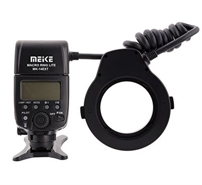MK-14EXT Makro i-TTL Halka Flaş LED Yardımcı Işıklı Nikon Uyumlu Standart ISO Flaş Ayakkabısı