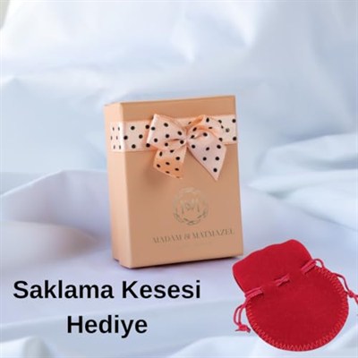MM Madam&Matmazel Kadın Modası Zirkon Pırlanta Kesim Minimal Tek Taşlı Kolye, 925 Gümüş Ayar, Kadın, Anne, Kız, Kardeş, Hediye