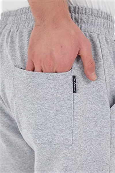 MMETALIC Erkek Eşofman Altı Etiketli Arka ve Yan Cepli Regular Fit