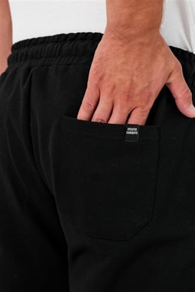 MMETALIC Kalın Erkek Eşofman Altı Jogger Arka Cepli Paça Lastikli Regular Fit Şardonsuz
