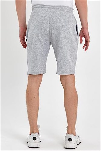 MMETALIC Regular Fit Yanları Cepli Rahat Kesim 2Li Erkek Şort Siyah-Gri 2XL