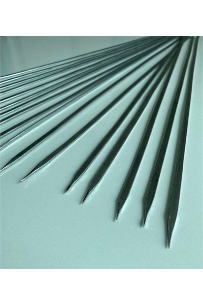 Mobilreyon – 20 Adet Kuşbaşı Şiş (Boy: 60Cm, En: 6Mm), Kuşbaşı Kanat Ve Kazbaşı Için Uygundur.