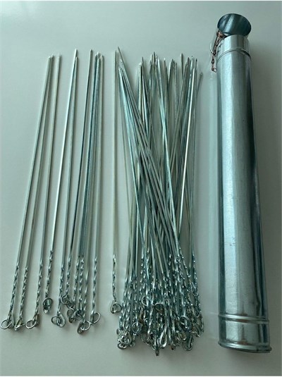 Mobilreyon – 30 Adet Kare Ciğer – Kuşbaşı Şiş (50Cm) Ve Şiş Kutusu (50Cm)