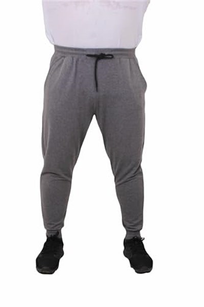 Mocgrande Büyük Beden Basic Eşofman Altı Full Lycra 11516 GRI MELANJ