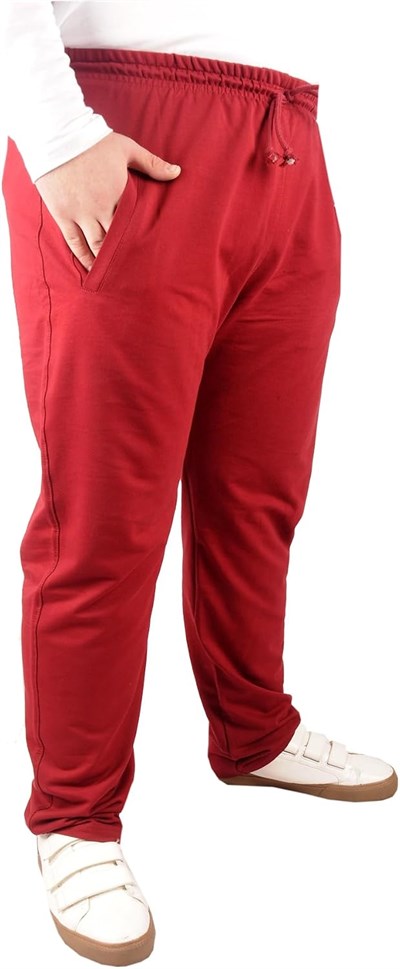 Mode XL Büyük Beden Erkek Eşofman Altı Classic 2 İp 11100 Bordo BORDO 9XL