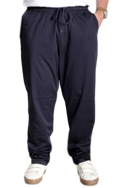 Mode XL Büyük Beden Pantolon Keten Jogger Milano 21913 Lacivert