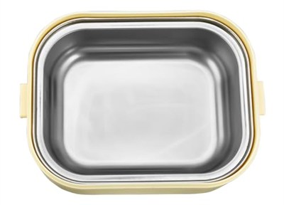 Modern Tasarım Çift Katlı Sefer Tası, 1300ML Kapasiteli, Paslanmaz Çelik SUS304, BPA İçermeyen, Vakumlu Kapaklı, Mavi ve Krem Renkli, Bölmeli Öğle Yemeği Kutusu, Beslenme Kabı, Lunch Box (Mor)