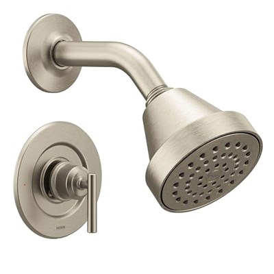 Moen Gibson Fırçalanmış Nikel Posi-Sıcaklık Basınç Dengeleyici Çevre Dostu Modern Duş Süsü, Valf Gerekli, T2902EPBN