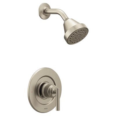 Moen Gibson Fırçalanmış Nikel Posi-Sıcaklık Basınç Dengeleyici Çevre Dostu Modern Duş Süsü, Valf Gerekli, T2902EPBN