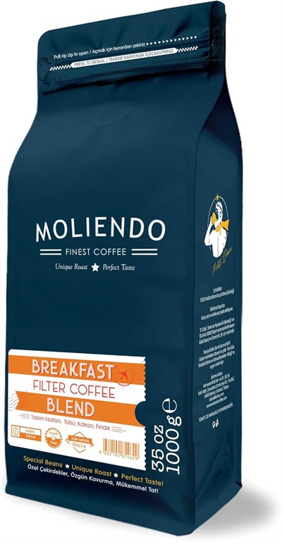 Moliendo Finest Coffee Breakfast Blend Filtre Kahve (Çekirdek) 1000 g