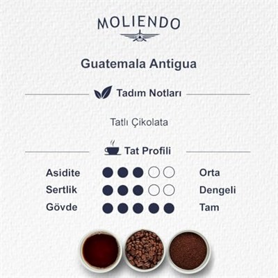 Moliendo Finest Coffee Guatemala Antigua SHB Yöresel Kahve (Çekirdek) 1000 g
