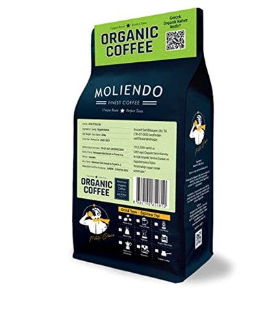 Moliendo Finest Coffee Organic Indonesia Sumatra Yöresel Kahve (Çekirdek) 250 g (2 paketi)