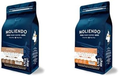 Moliendo Finest Coffee Positano Espresso Blend Kahve (Çekirdek) 250 g ve Amalfi Espresso Blend Kahve (Çekirdek) 250 g