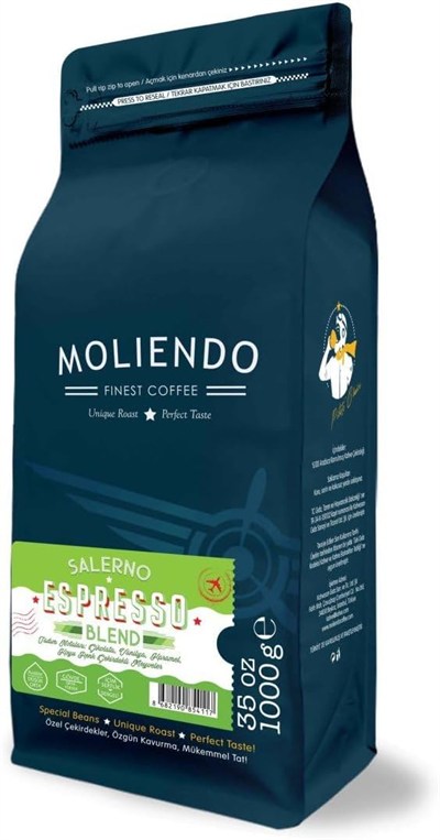 Moliendo Finest Coffee Salerno Espresso Blend Kahve (Çekirdek) 1000 g
