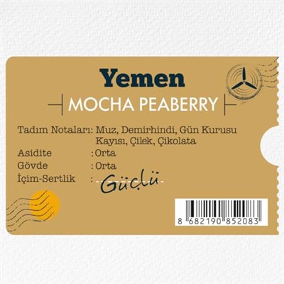 Moliendo Finest Coffee Yemen Mocha Yöresel Kahve (Çekirdek) 250 g