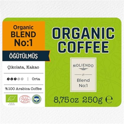 Moliendo Organic Blend No:1 Kahve (Öğütülmüş Filtre Kahve) 250 g