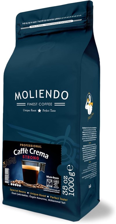 Moliendo Professional Caffe Crema Strong (Çekirdek Kahve) 1000 g